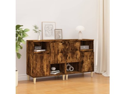 Příborníky 2 ks kouřový dub 60 x 35 x 70 cm kompozitní dřevo 3185724