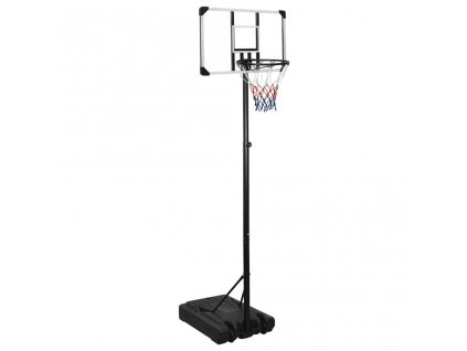 Basketbalový koš s průhlednou deskou 235–301 cm polykarbonát