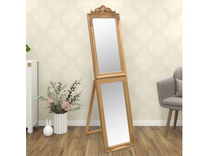 Volně stojící zrcadlo zlaté 45 x 180 cm