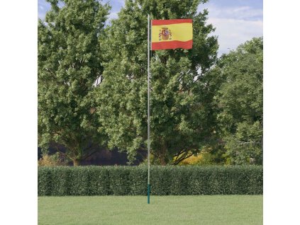 Vlajka Španělska a stožár 6,23 m hliník