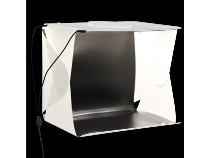 Skládací LED softbox pro foto studio 40 x 34 x 37 cm plast bílý