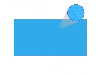 Obdélníkový kryt na bazén 1200 x 600 cm PE modrý