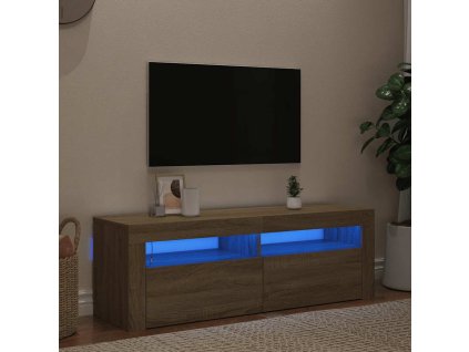 TV skříňka s LED osvětlením dub sonoma 120 x 35 x 40 cm 804313