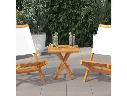 Čtvercová stolní deska 50 x 50 x 2,5 cm masivní teakové dřevo 316156