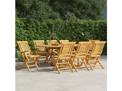 Skládací zahradní židle 8 ks 56x63x90 cm masivní teakové dřevo