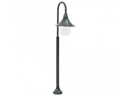 Zahradní sloupová lampa E27 120 cm hliník tmavě zelená