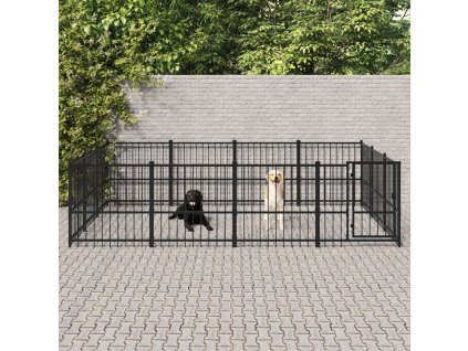 Venkovní psí kotec ocel 11,58 m²