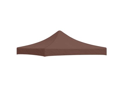 Střecha k party stanu 3 x 3 m hnědá 270 g/m² 315323