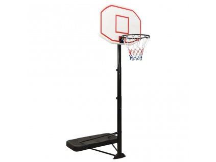 Basketbalový koš bílý 258–363 cm polyethylen