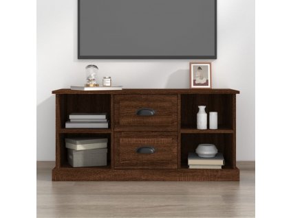 TV skříňka hnědý dub 99,5 x 35,5 x 48 cm kompozitní dřevo