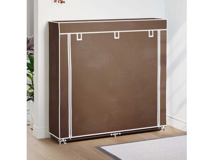 Látkový botník s potahem 45 x 150 x 176 cm hnědý 240494