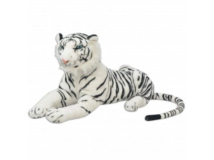 Tygr plyšová hračka bílý XXL