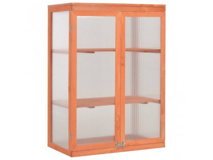 Skleník dřevěný 75 x 47 x 109 cm 170646