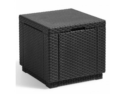 Keter Cube úložný puf grafitový 213816