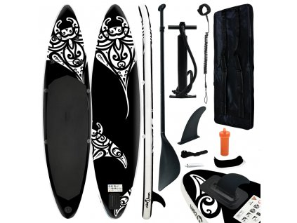 Nafukovací SUP paddleboard s příslušenstvím 305x76x15 cm černý