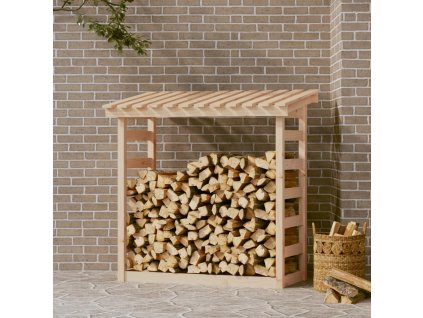 Stojan na dřevo 108 x 64,5 x 110 cm masivní borovice