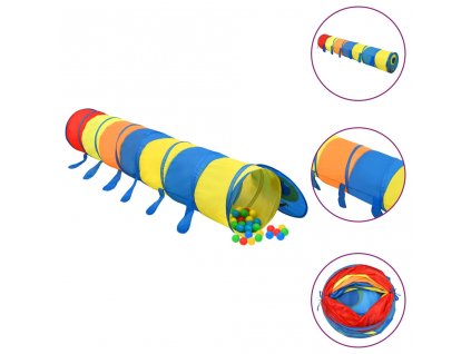 Dětský tunel na hraní vícebarevný 245 cm polyester
