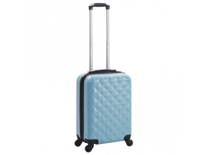 Skořepinový kufr na kolečkách modrý ABS