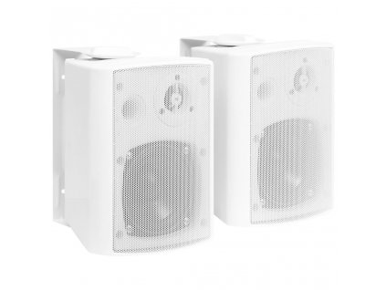 Nástěnné stereo reproduktory 2 ks bílé interiér exteriér 80 W