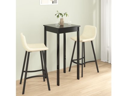 Barový stůl MDF černý 55 x 55 x 107 cm 240379