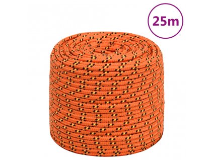 Lodní lano oranžové 10 mm 25 m polypropylen