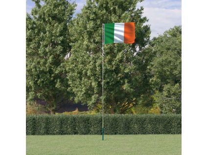 Vlajka Irska a stožár 5,55 m hliník