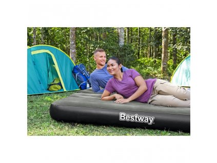 Bestway Nafukovací matrace 3 v 1 černá a šedá 188 x 99 x 25 cm