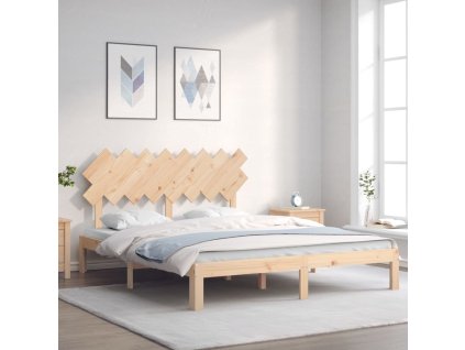 Postel bez matrace 160 x 200 cm masivní borovice 3193736