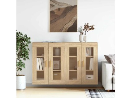 Nástěnné skříňky 2 ks dub sonoma kompozitní dřevo 3197899