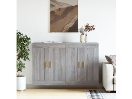 Nástěnné skříňky 2 ks šedé sonoma kompozitní dřevo 3197983