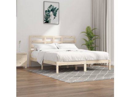 Rám postele masivní dřevo 180 x 200 cm Super King Size