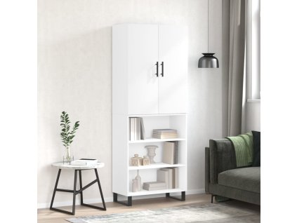 Skříň highboard bílá 69,5 x 34 x 180 cm kompozitní dřevo 3196091