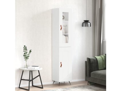 Skříň highboard bílá 34,5 x 34 x 180 cm kompozitní dřevo