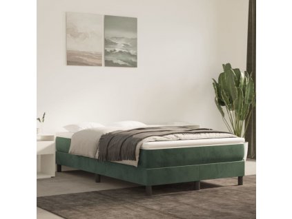 Rám postele tmavě zelený 120 x 200 cm samet