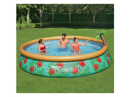Bestway Nafukovací bazén Fast Set Paradise Palms 457 x 84 cm