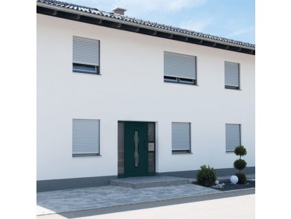 Vchodové dveře antracitové 108 x 200 cm PVC 3157092