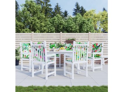 Podušky na židli s nízkým opěradlem 6 ks vícebarevné textil 361327