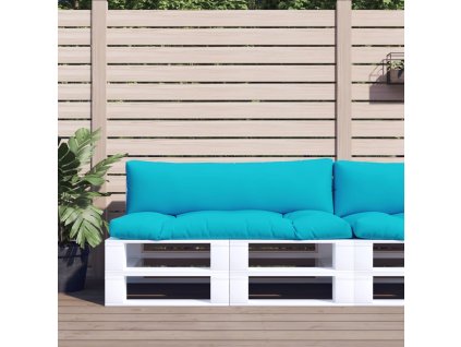 Podušky na nábytek z palet 2 ks tyrkysové oxford 360943