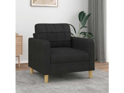 Křeslo černé 60 cm textil 359079