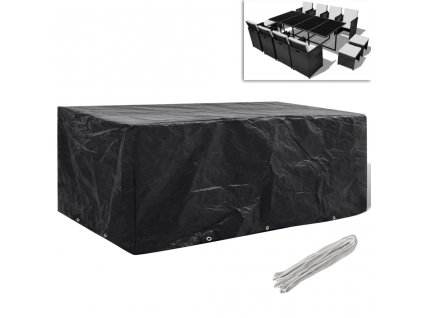 Plachta na zahradní nábytek s 8 očky 229 x 113 x 73 cm 41639