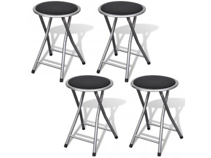 Skládací stoličky 4 ks umělá kůže 241033