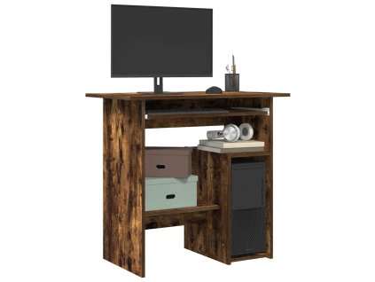 Psací stůl kouřový dub 80 x 45 x 74 cm kompozitní dřevo 815477
