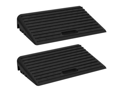 Nájezdové rampy na obrubník 2 ks 50 x 30 x 11 cm guma 150981