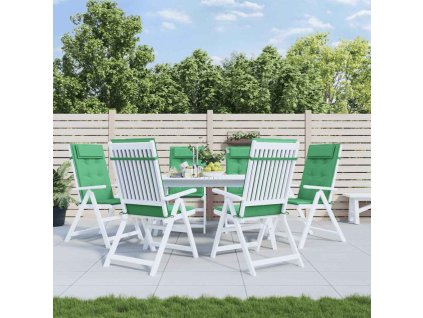 Podušky na židli s vysokým opěradlem 6 ks zelené látka oxford 361891