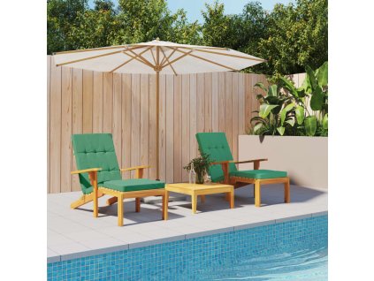 Podušky na polohovací židli 2 ks zelené oxfordská látka 361989