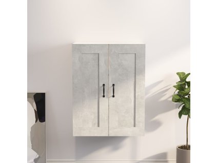 Závěsná nástěnná skříňka betonově šedá 69,5 x 32,5 x 90 cm 812307