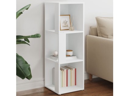 Rohová skříňka bílá 33 x 33 x 100 cm kompozitní dřevo 809026