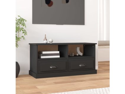 TV skříňka černá 93 x 35,5 x 45 cm kompozitní dřevo 816465