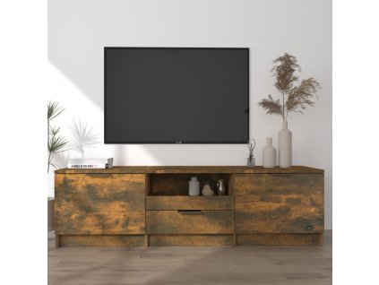 TV skříňka kouřový dub 140 x 35 x 40 cm kompozitní dřevo 817111