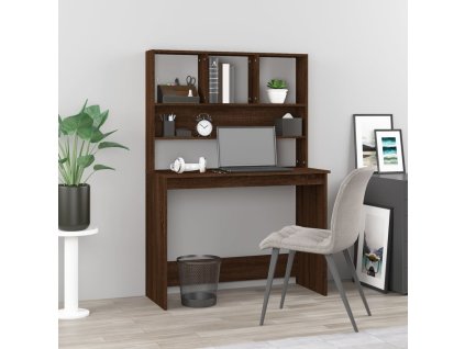 Psací stůl s policemi hnědý dub 102x45x148 cm kompozitní dřevo 823007